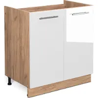 Vicco Wastafelkast Fame-Line Wit Hoogglans 80 cm zonder werkblad, Model 38342
