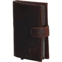 Hide & Stitches Portemonnee met Safety Wallet RFID Columbia Bruin