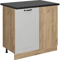 Vicco R-Line Hoekkast – 86 cm, WB Antraciet Wit Landhuis