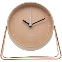 Nextime NE-5240RZ Wekker Berlin 14x13 cm Champagne/Metaal