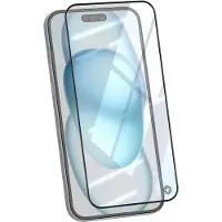 BigBen Interactive , Screenprotector geschikt pour Geschikt voor Apple iPhone 15 Plus - Tempered Glass 3D Anti-Impact, Transparant