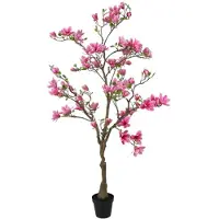 Countryfield Kunstplant Magnolia – Roze – Ø50 cm – Hoogte 210 cm