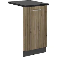 Vicco R-Line Vaatwasserfrontpaneel – 45 cm, WB Antraciet Artisanaal eiken