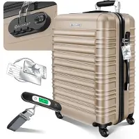 Kesser Reiskoffer 84L Koffer - Trolley op wieltjes met Cijferslot, bagageweger en bagagelabel