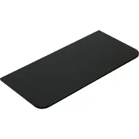 Wiesbaden Topblad sulora 100x48 cm afgeronde hoeken mat zwart