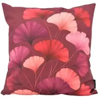 NOVÉE Ginkgo Red / Rood Kussenhoes | 45 x 45 cm | Katoen/Polyester