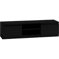 Top E Shop Rtv140 Czarny 2 Shelves Tv-meubel