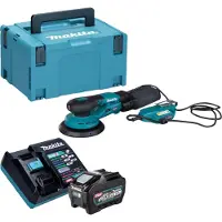 Makita BO 002 CGT101 Accuschuurmachine 40 V max. 150 mm 5,0 mm slag Borstelloos + 1x oplaadbare accu 5.0 Ah + lader + Makpac