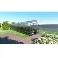 KLASIKA GREENHOUSES Polycarbonaat tuinkas 2x10m 20m² + automatisch dakraam - KLASIKA Slim