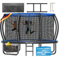 Kesser Trampoline Ø 244cm met veiligheidsnet en ladder voor kinderen max. 50kg