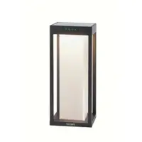 KLEWE LED lamp op zonne-energie RADIA MINI MOON, antraciet, 35 cm, IP65 MOON, zwart, Aluminium, Modern, Solar buitenverlichting