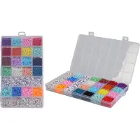 Koopman Kralenset creatieve speelset multicolor 28-delig kralen knutselen.