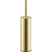 Alvoro Aura Toiletborstelhouder Wand/staand - Geborsteld Messing PVD - RVS 304 - Accessoires, Toilet accessoires, Toiletborstelhouders - 5404024125087
