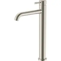 Alvoro Aura Wastafelkraan Verhoogd - Geborsteld Rvs - Zonder Waste - RVS 304 - Kranen, Wastafelkranen, Opbouw Wastafelkranen - 5404024124691