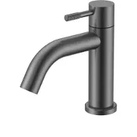 Alvoro Aura Fonteinkraan - Geborsteld Gunmetal PVD - Zonder Waste - RVS 304 - Kranen, Fonteinkranen, Opbouw Fonteinkranen - 5404024124936