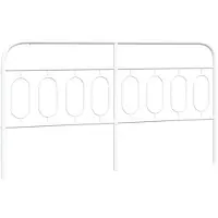 vidaXL Vervangend hoofdbord 193 cm metaal wit