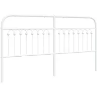 vidaXL Vervangend hoofdbord 180 cm metaal wit