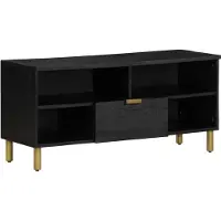 vidaXL Tv-meubel 100x33x46 cm bewerkt hout zwart