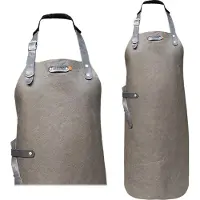 Xapron Miami - Leren schort - Grijs - maat 82/60 L