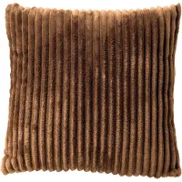 Dutch decor MART - kussenhoes 45x45 cm - zacht ribfluweel - gerecycled - Tobacco Brown - bruin - met rits - zonder binnenkussen