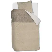 Rivièra Maison Huggle dekbedovertrek - Eenpersoons - 140 x 200/220 cm - Zand