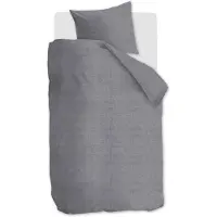Ambiante Dekbedovertrek Edo Donker Grijs Katoen-140 x 200 / 220 cm | 1-Persoons
