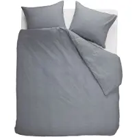 Beddinghouse Dekbedovertrek Frost Blauwgrijs Flanel-240 x 200 / 220 cm | Lits-Jumeaux