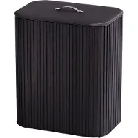 Joseph Joseph Tota Luxe 90L Wasmand Zwart, 3 compartimenten