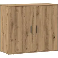 vidaXL Dressoir Artisan-Eikenhout, 80x33x70 cm, houtvezel