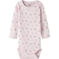 Name it Rompertje/body 'NBFFICHERRY' groen / rosa / rood