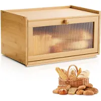 Vevor Broodtrommel voor aanrecht Broodcontainer Broodtrommel Broodorganizer van hout voor zelfgebakken brood