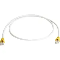 Telegärtner RJ45 (cross) Netwerkkabel Aansluitkabel CAT 6A S/FTP 3.00 m Grijs Vlambestendig, Snagless