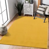 Muratap Uni effen laagpolig vloerkleed modern 250x250 cm vierkant