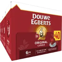 Douwe Egberts Lungo Original Koffiecups - Intensiteit 6/12 - 5 x 40 capsules