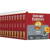 Douwe Egberts Lungo Sterk Koffiecups - Intensiteit 10/12 - 10x20 capsules