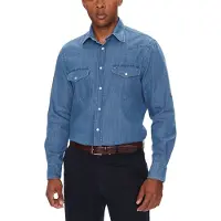 Tommy Hilfiger Langdurige Mouwen Knop-Up Shirt Met Voorzakken