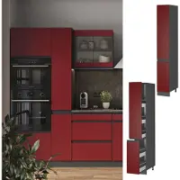 Vicco R-Line Apotheekkast – 30 cm J-vorm Rood