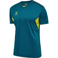Hummel Functioneel shirt 'Authentic' cyaan blauw / grijs / riet / zwart