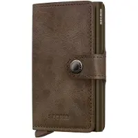 Secrid Dames Portemonnees Miniwallet Vintage - Bruin - Maat ONESIZE