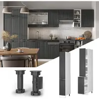 Vicco Fame-Line Apotheekkast – 30 cm Antraciet landhuis