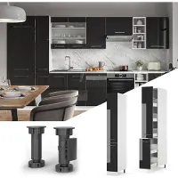 Vicco Fame-Line Apotheekkast – 30 cm Antraciet Hoogglans