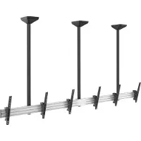 Equip 650374, Beugel voor het ophangen van schermen, geschikt voor schermen van 45 tot 50 inch / 3 TFT, draagvermogen 50 kg, Manu Triple, sw lite, detailhandel (verzendt via transportbedrijf)