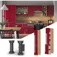 Vicco Fame-Line Apotheekkast – 30 cm Bordeauxrode hoogglans