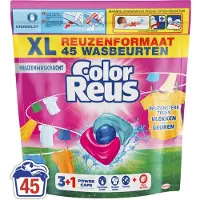 Color Reus 3+1 Power Caps - Wascapsules Wasmiddel - Gekleurde Was - 45 Wasbeurten