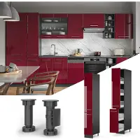 Vicco Fame-Line Apotheekkast – 30 cm Bordeauxrode hoogglans