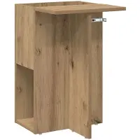 vidaXL Bijzettafel Artisan Eiken 35 x 40 x 55 cm Bewerkt hout