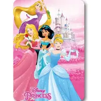 Disney Princess Fleecedeken - Assepoester, Doornroosje, Jasmine en Rapunzel