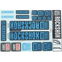 RockShox Decal Kit 35 Mm Blauw