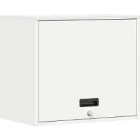 vidaXL Wit 60 x 40 x 53 cm Poedergecoat staal
