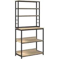 vidaXL Keukenplank 5-laags 80 x 40 x 168 cm Bewerkt hout Sonoma Eik